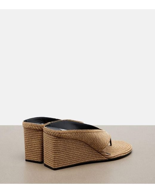 Alaïa Black Cube Wedge Sandals