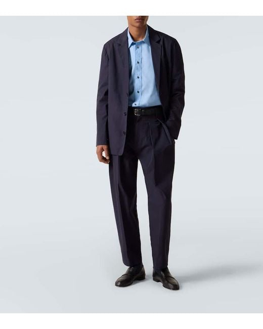 Pantalon Tapered Dyon En Coton The Row pour homme en coloris Blue