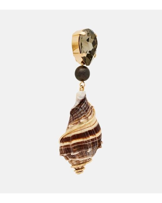 Jennifer Behr Metallic Alon Crystal-Embellished Earrings