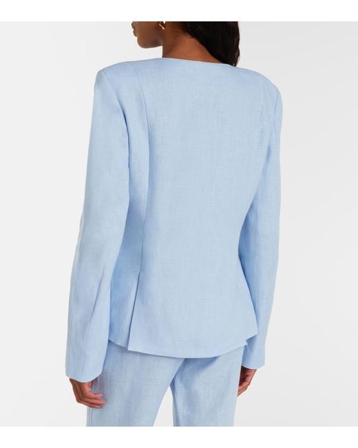 Posse Blue Harper Linen Jacket