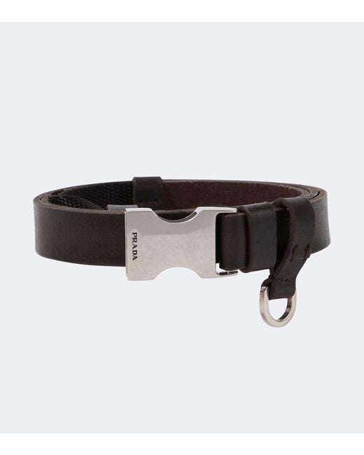 Prada Guertel Aus Leder in Black für Herren