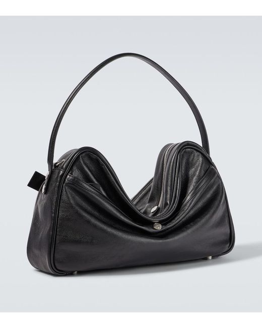 Acne Black Camero Leather Shoulder Bag for men