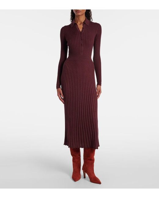Gabriela Hearst Red Aura Knee-High Suede Boots