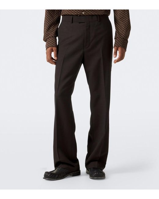 Wales Bonner Black Atto Vigin Wool Trousers for men