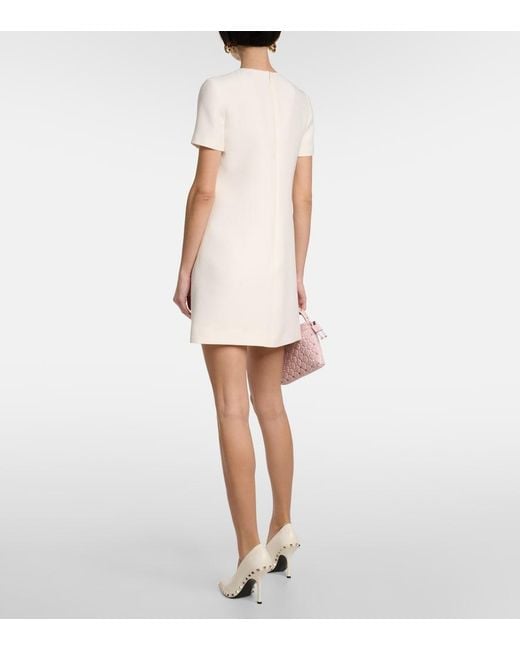 Valentino White Crepe Couture Minidress