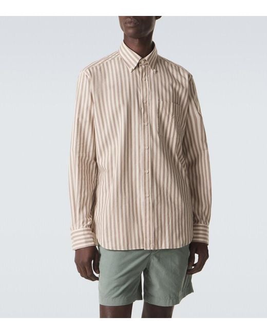 Slowear Natural Striped Cotton Shirt for men