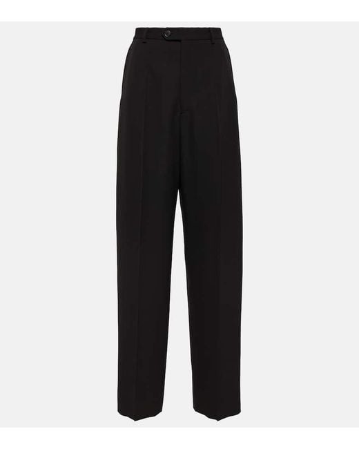 Pantaloni A Gamba Larga di Balenciaga in Black