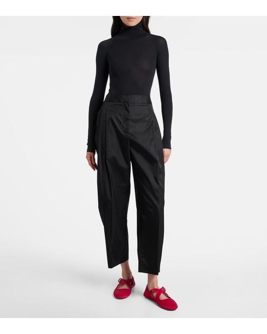 Alaïa Red Criss Cross Pony Hair Mary Jane Ballet Flats