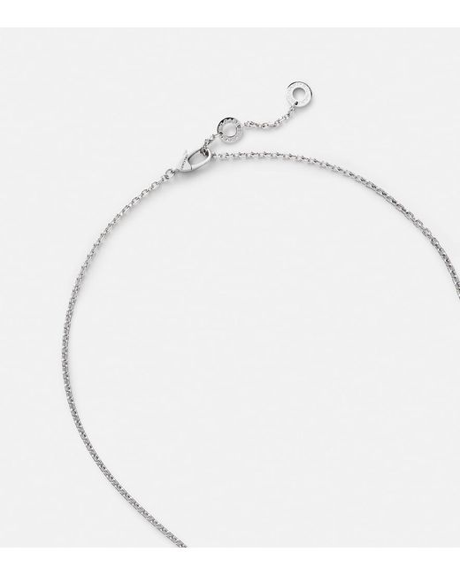 BVLGARI Blue Serpenti Viper 18Kt Pendant Necklace With Diamonds