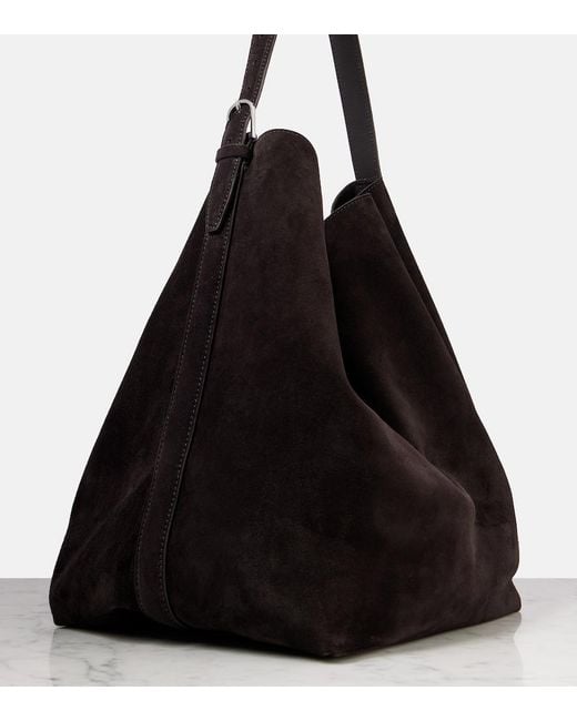 Totême  Black Suede Tote Bag