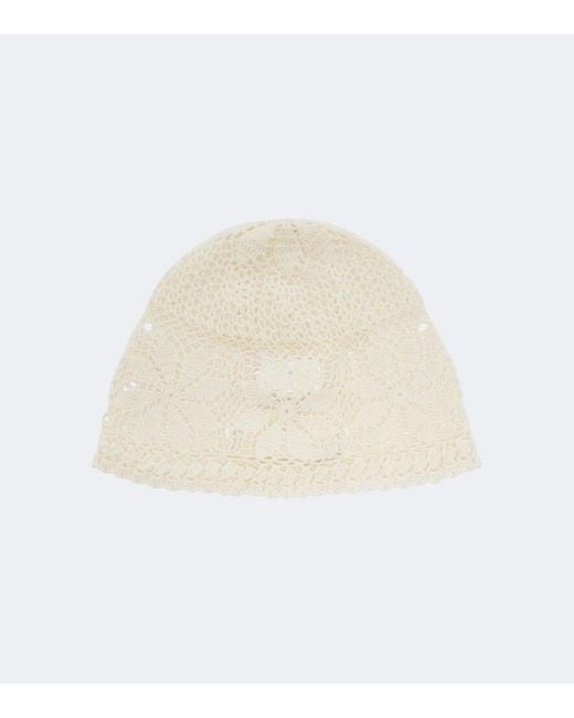Magda Butrym Natural Crochet Cotton Beanie