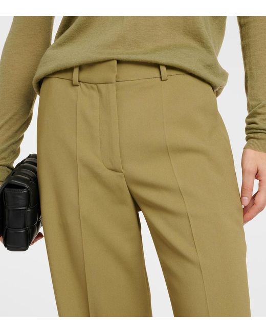 Joseph Green Morissey Mid-Rise Cady Flared Pants