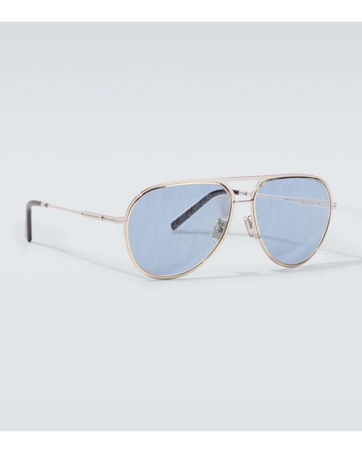 Dior Blue Dioressential A2U Aviator Sunglasses for men