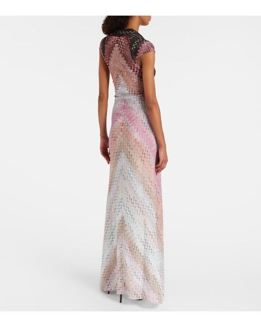 Abito Lungo di Missoni in Purple