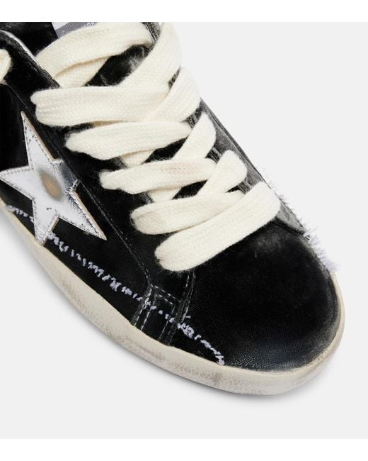 Golden Goose Deluxe Brand Black Super Star Ltd Suede Sneakers