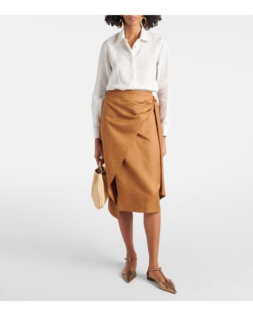 Max Mara White Abisso Linen Shirt