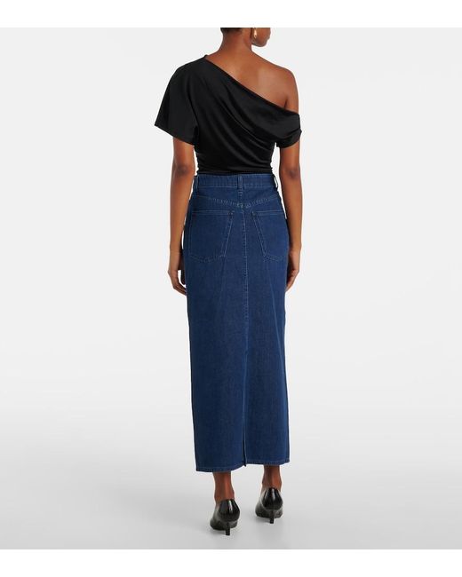 TOVE Blue Sera Denim Midi Skirt