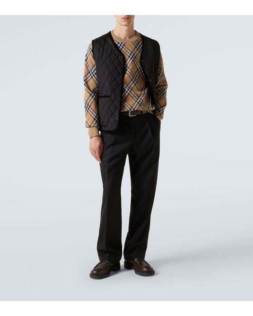 Burberry Natural Check Wool-Blend Sweater for men