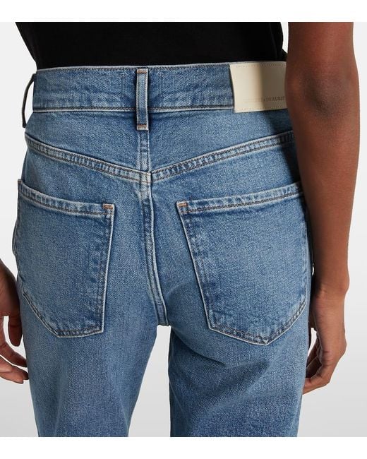 Citizens of Humanity Blue Blaine High-Rise Straight Jeans