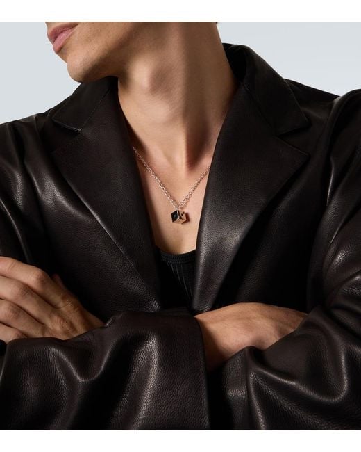 Sydney Evan White 14Kt Charm Necklace With Diamonds for men