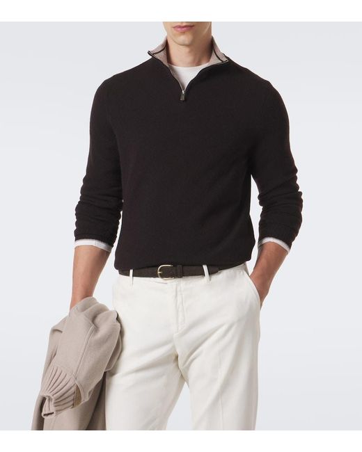 Fedeli Pullover Aus Cashmere in Black für Herren