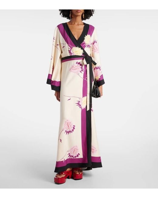 LaDoubleJ Pink Floral Wrap Dress