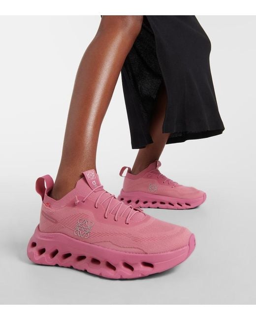 Loewe Pink + On Cloudtilt Sneakers Aus Recyceltem Stretch-strick