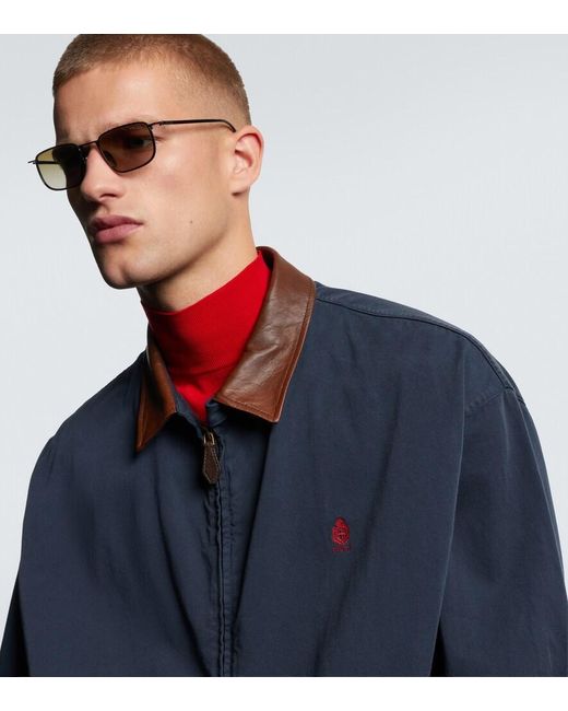 Prada Brown Logo Rectangular Sunglasses for men