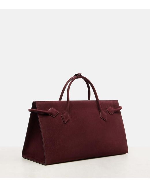 Alaïa Red Le Teckel Large Leather Shoulder Bag