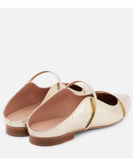 Malone Souliers Pink Maureen Leather Mules