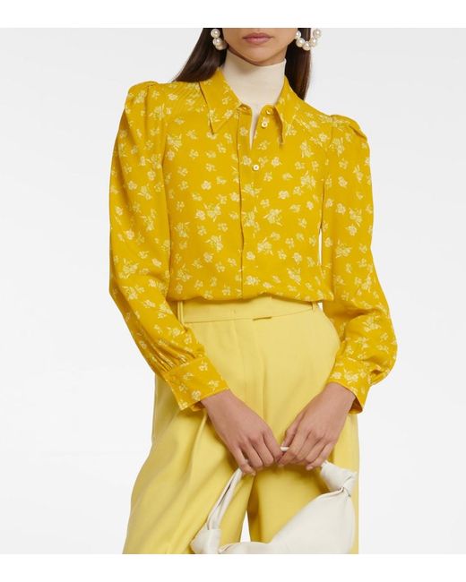 Dorothee Schumacher Yellow Eccentric Floral Blouse