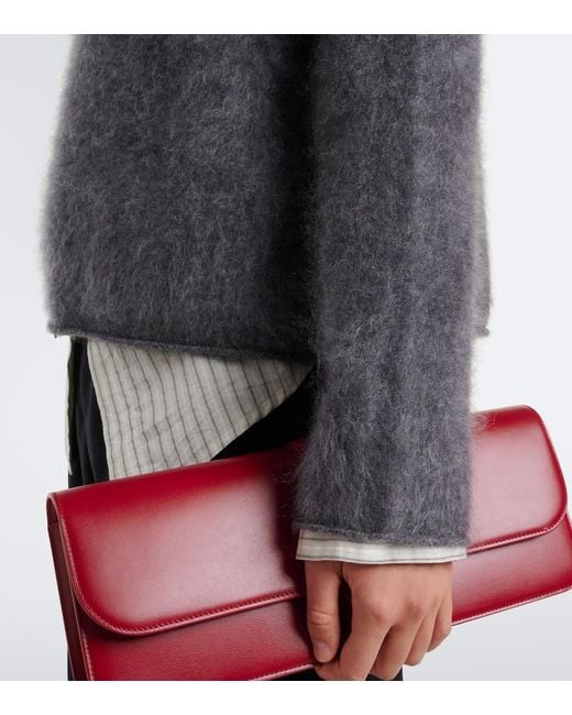 Lisa Yang Gray Sandy Cashmere Turtleneck Sweater