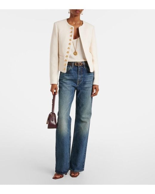 Nili Lotan Natural Patti Cotton-Blend Boucle Jacket