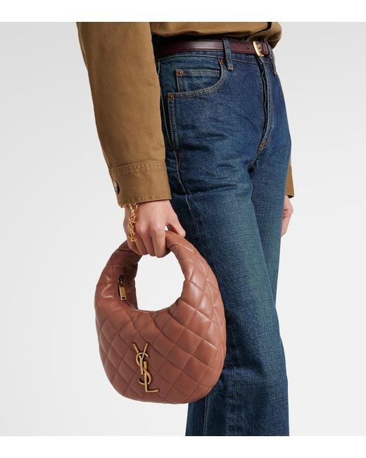 Saint Laurent Brown Tote Bag Icarino Aus Leder