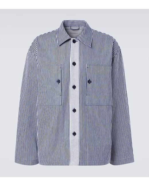 J.W. Anderson Hemdjacke Aus Baumwolle in Blue für Herren