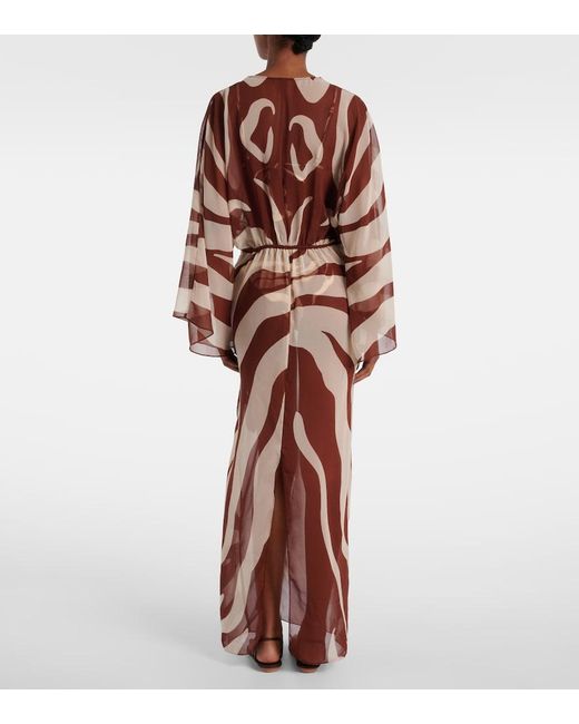 Johanna Ortiz Brown Spiritual Healers Maxi Dress