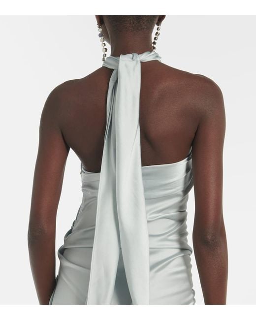 Jonathan Simkhai White Maxikleid Aus Satin