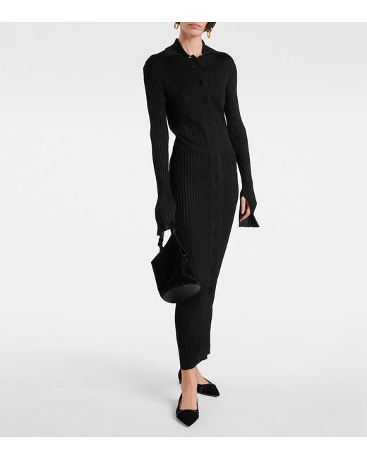 Malone Souliers Black Jhene Leather Ballet Flats