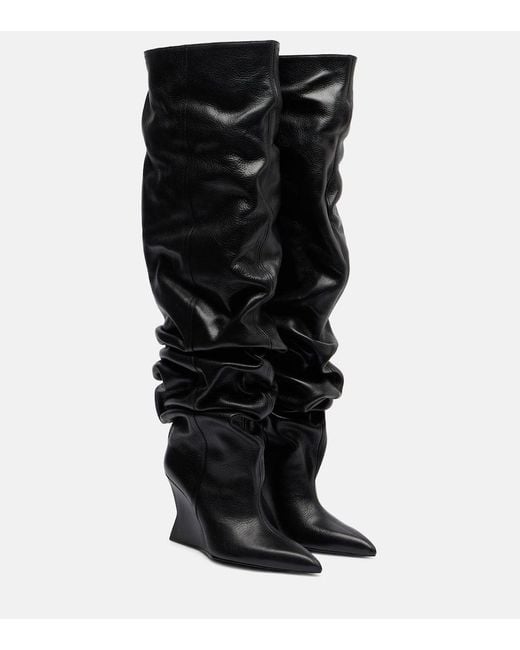 Botas Mosqueteras Con Cuna 95 De Piel Balmain de color Black