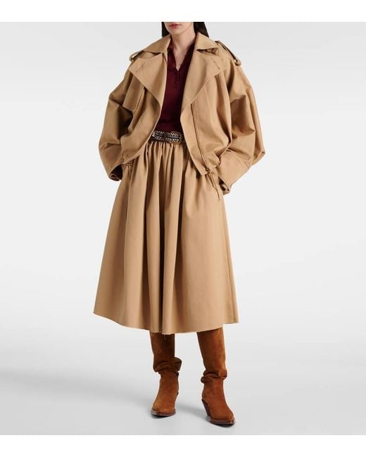 Gabriela Hearst Natural Hunt Cotton Twill Trench Jacket