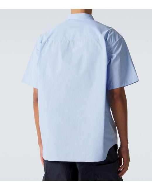 Comme des Garçons Blue Cotton Poplin Shirt for men