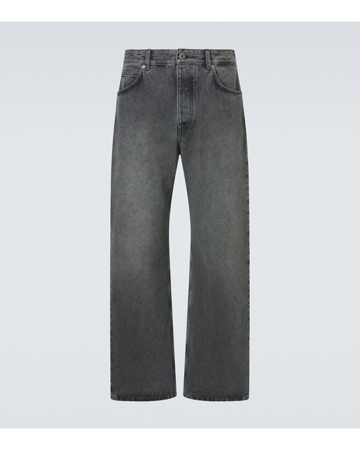 Loewe Gray Straight Jeans for men