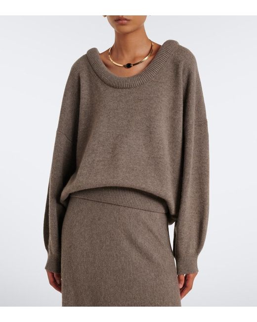 Lisa Yang Brown Doria Cashmere Sweater