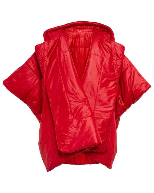 Norma Kamali Synthetic Sleeping Bag Puffer Coat in Red Lyst