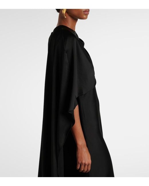 Jonathan Simkhai Black Izel Satin Gown