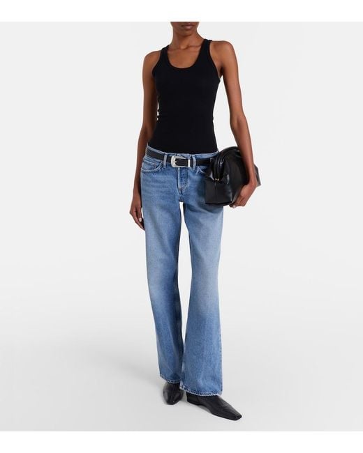 Agolde Black Jersey Bodysuit