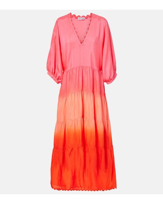 Juliet Dunn Red Maxikleid Aus Seide