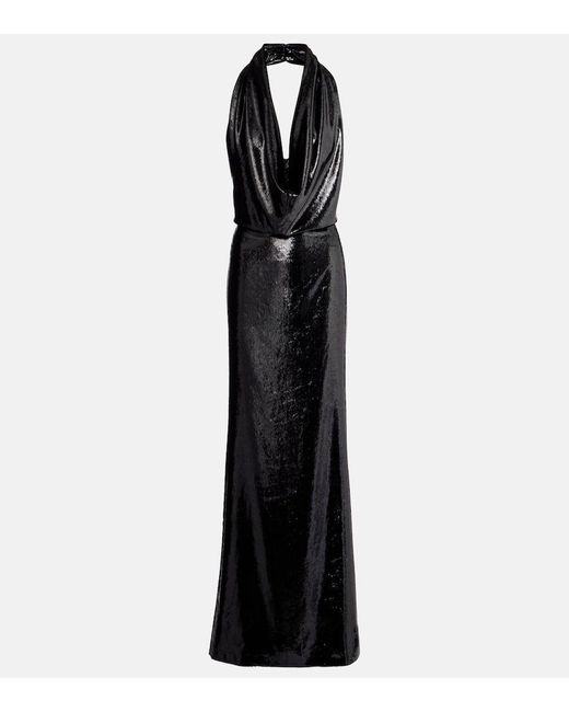 Stella McCartney Black Robe Aus Samt