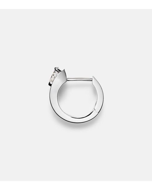 Repossi White Serti Inverse Xs 18Kt Single Earring With Diamond
