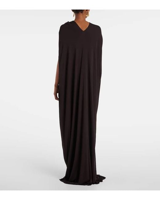 Jil Sander Black Robe Aus Jersey
